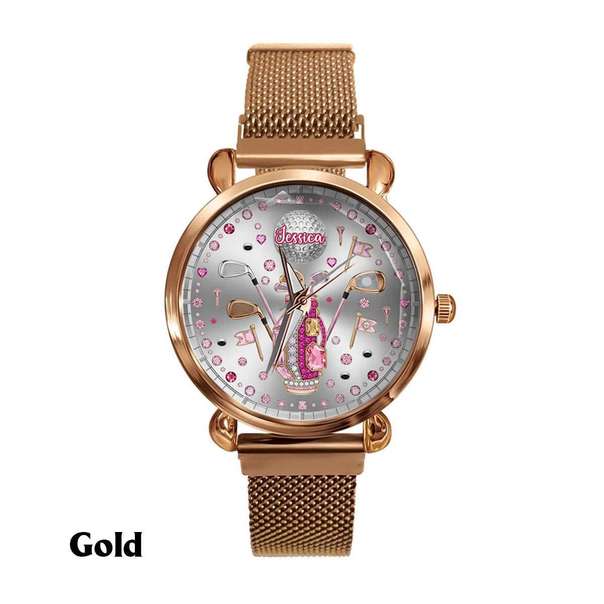 Love Golf - Personalized Golf Women Hand Watch