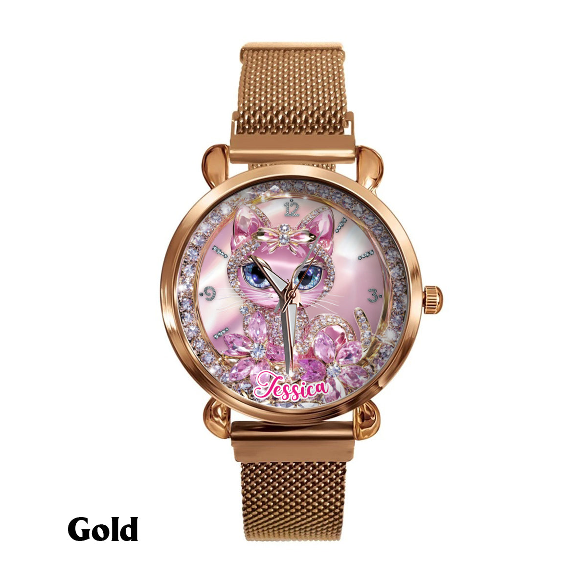 Cat Lovers - Personalized Cat Women Hand Watch