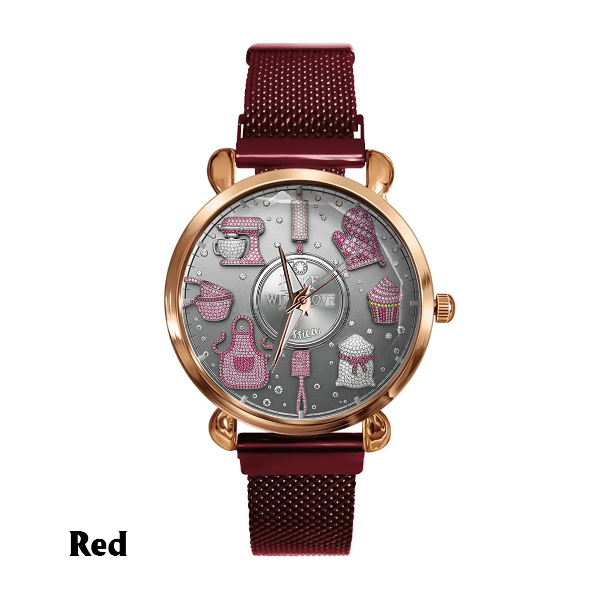 Bake With Love - Personalized Baking Women Hand Watch
