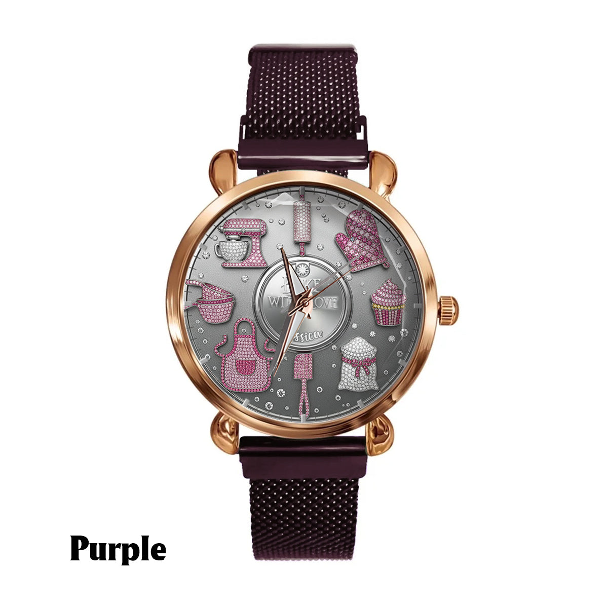 Bake With Love - Personalized Baking Women Hand Watch