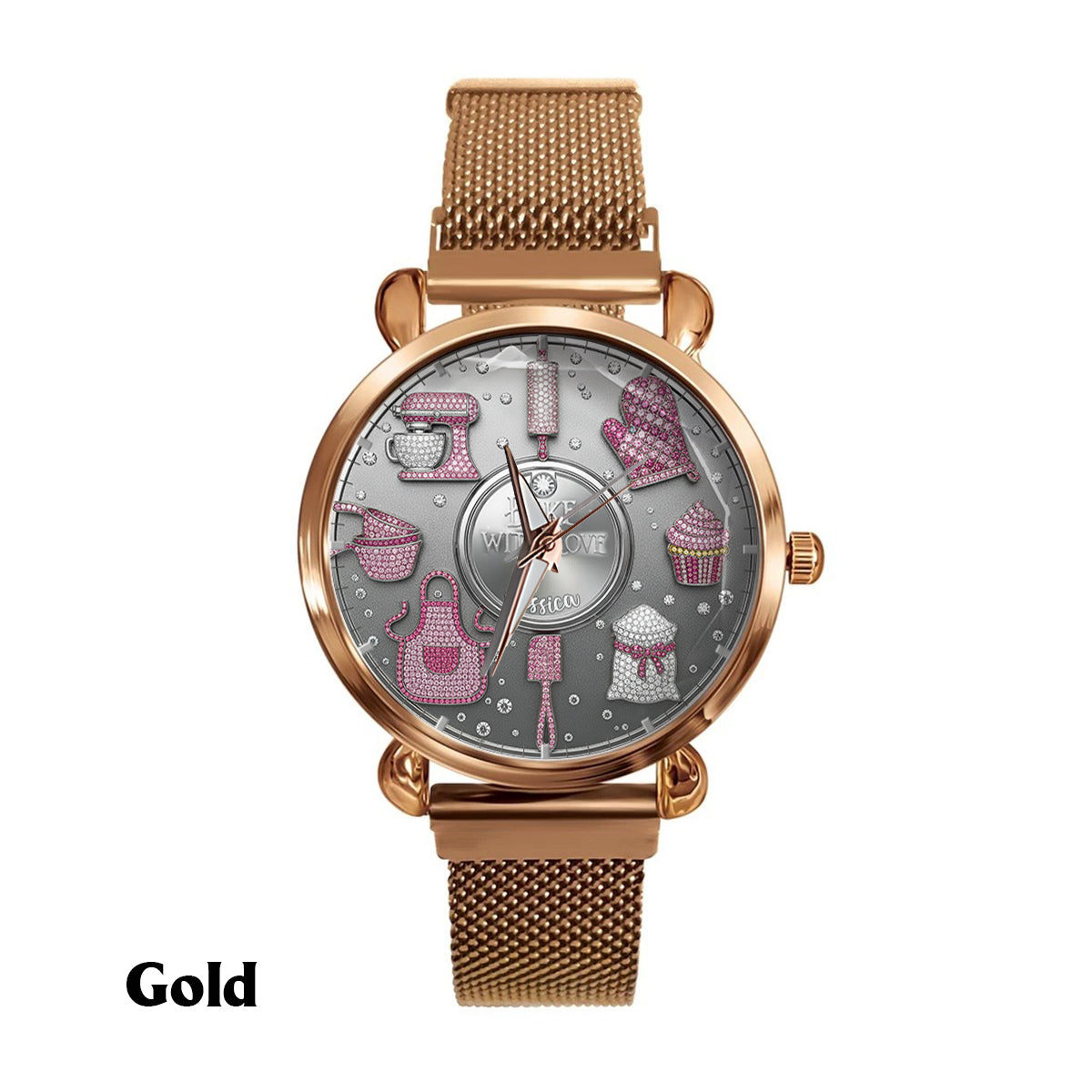 Bake With Love - Personalized Baking Women Hand Watch