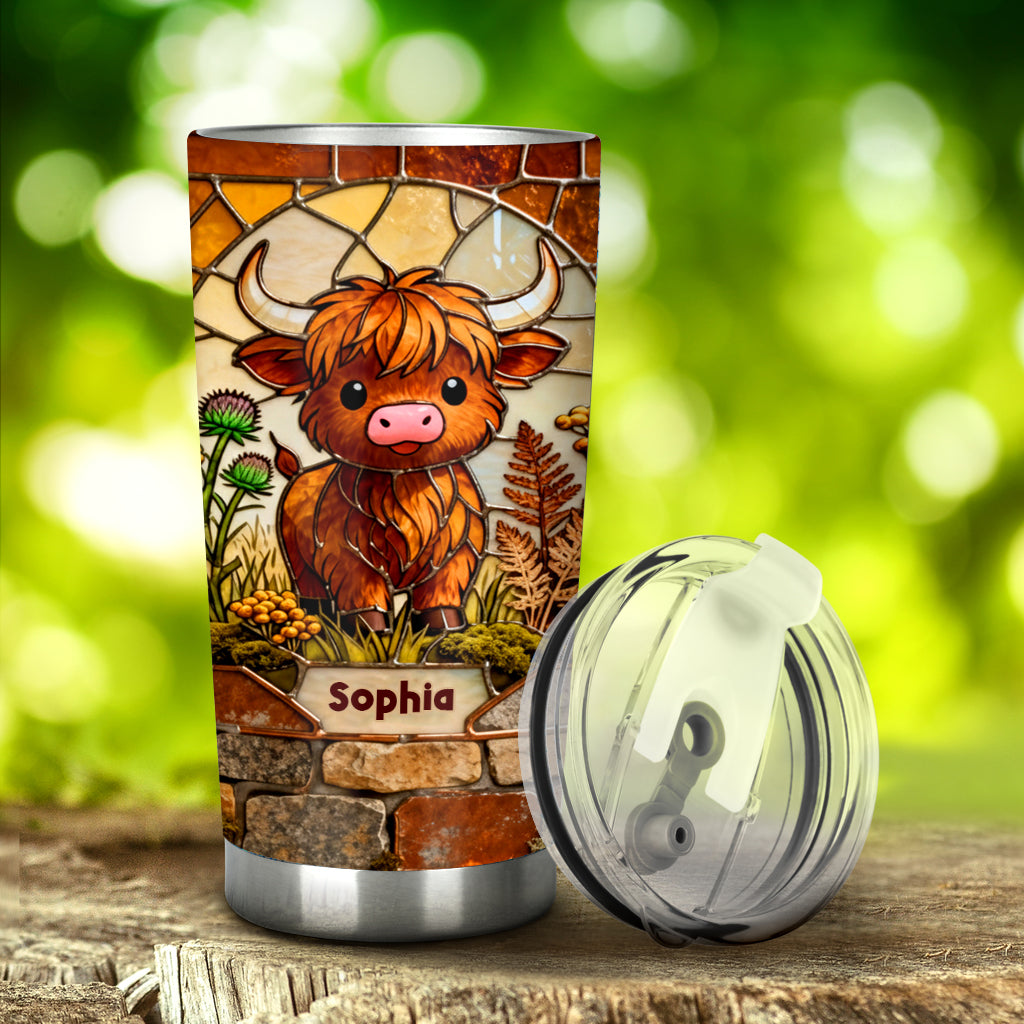 Farm Life - Personalized Highland Cow Tumbler