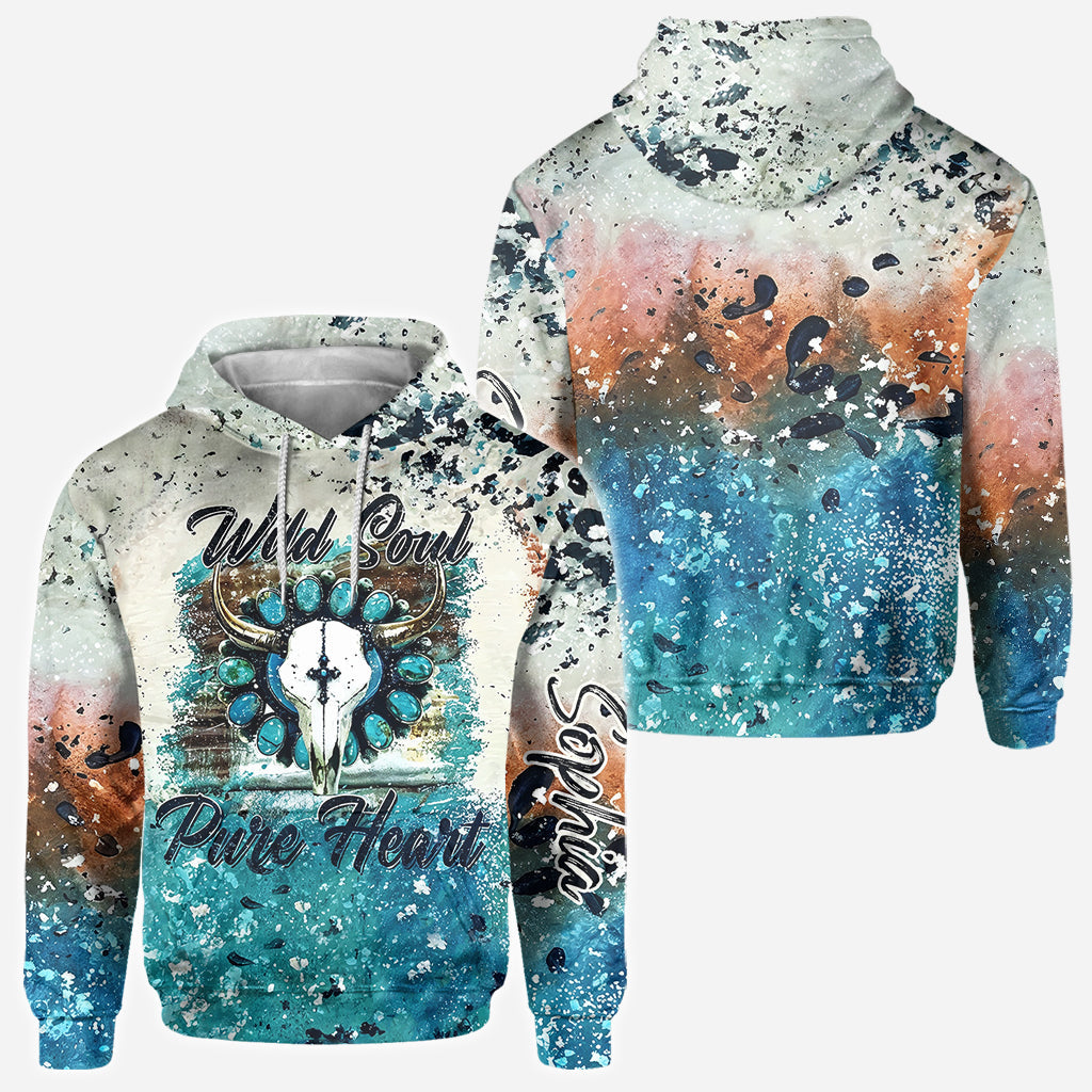 Âme sauvage, cœur pur - T-shirt personnalisé Cowgirl intégral