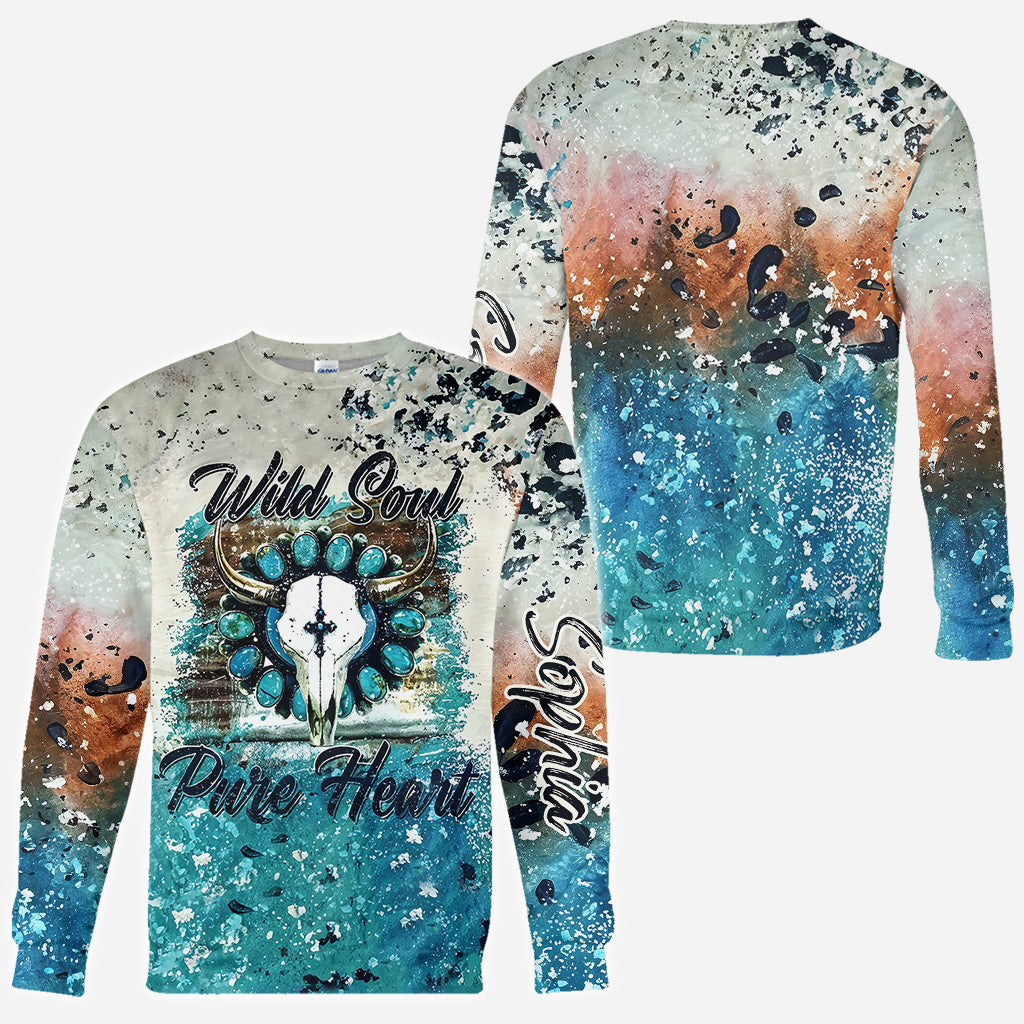 Âme sauvage, cœur pur - T-shirt personnalisé Cowgirl intégral