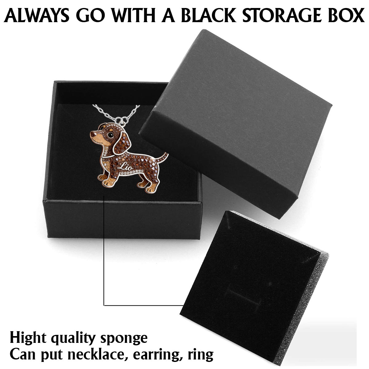 Any Pet Photo - Personalized Dog Shaped Metal Pendant Necklace