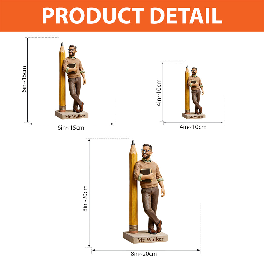 Custom From Any Photo - Personalized Teacher Custom Shaped Acrylic Plaque