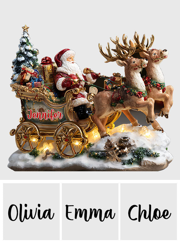 Santa Night - Personalized Christmas Custom Shaped Acrylic Plaque