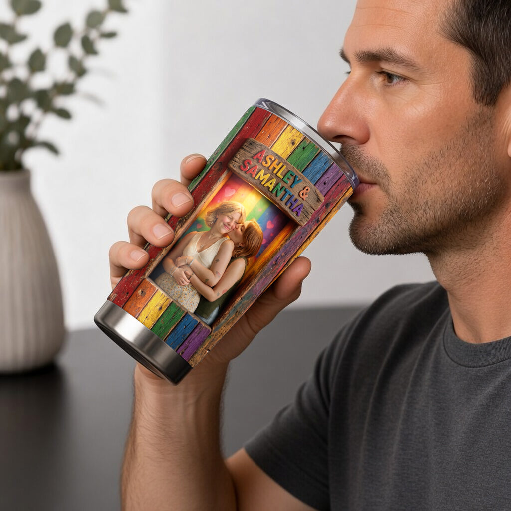 Liebe ist Liebe - Personalisierter LGBT Unterstützungsbecher