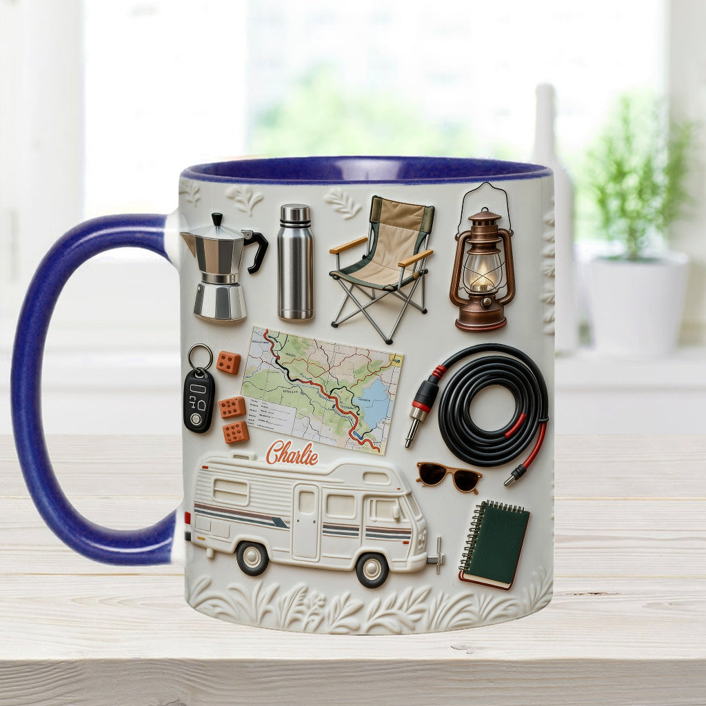Love Camping - Personalized Camping Accent Mug & Coaster