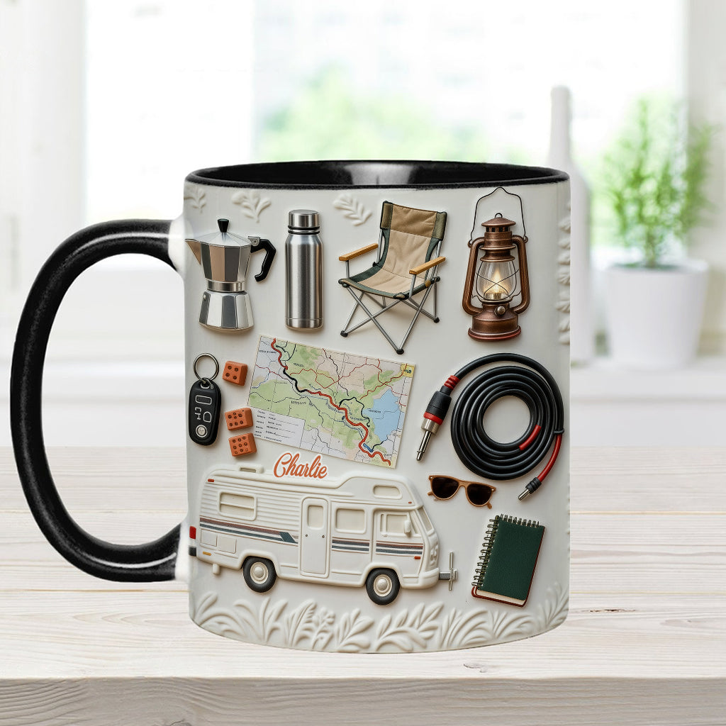 Love Camping - Personalized Camping Accent Mug & Coaster