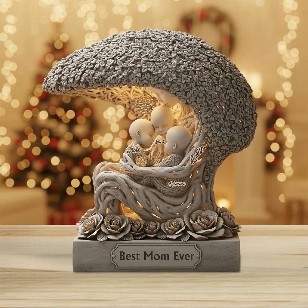 The Love Of The Mother - Personalized Mother Custom Shaped Acrylic Plaque