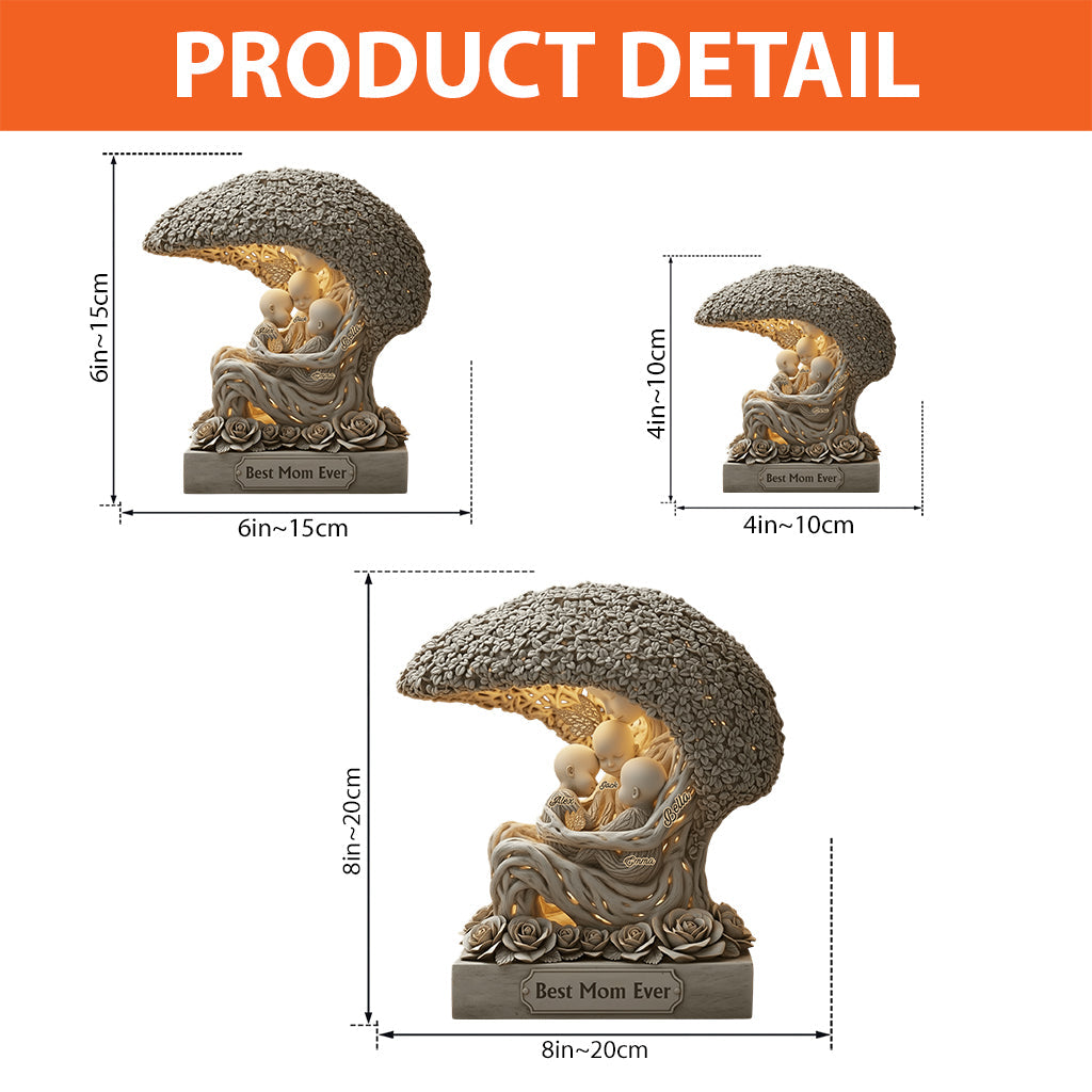 The Love Of The Mother - Personalized Mother Custom Shaped Acrylic Plaque