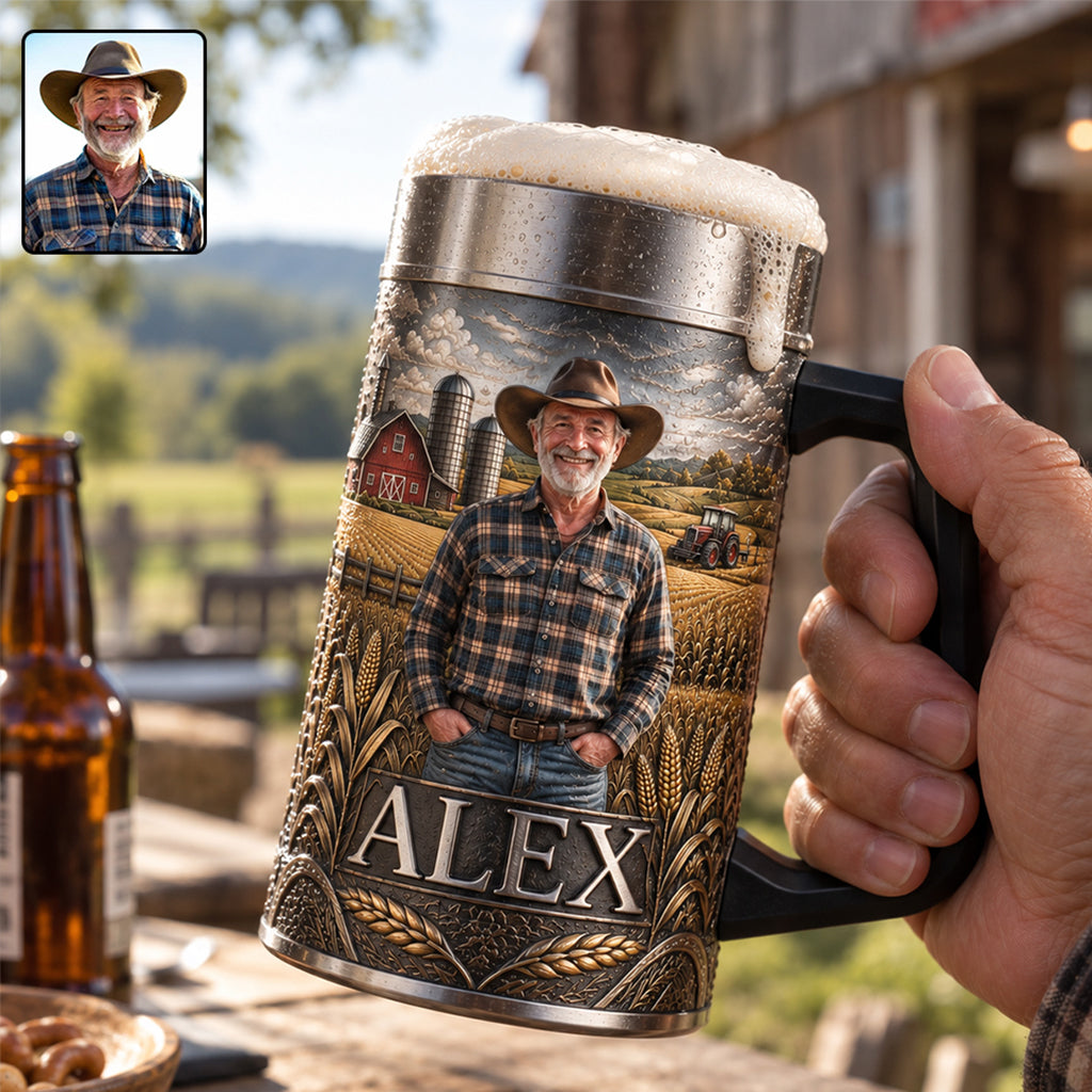 Farm Life - Personalized Farmer Beer Stein