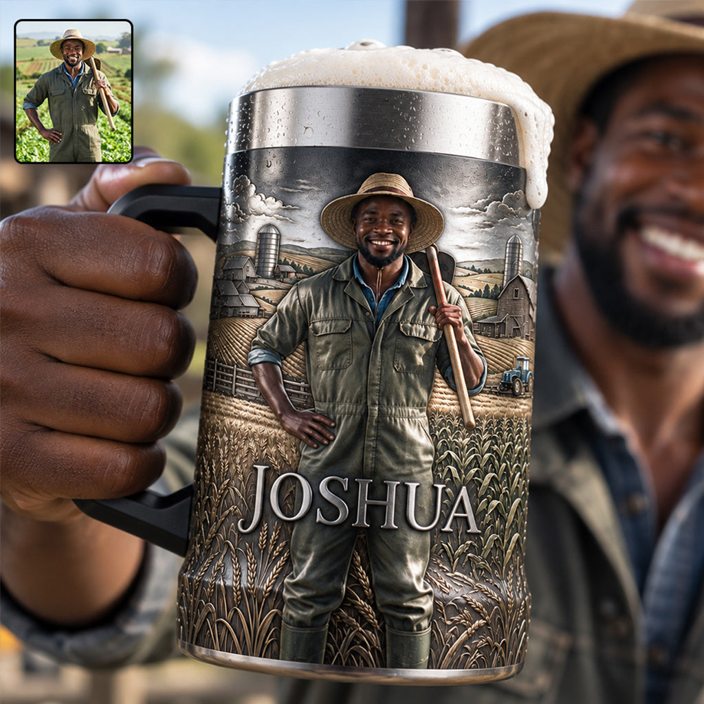 Farm Life - Personalized Farmer Beer Stein