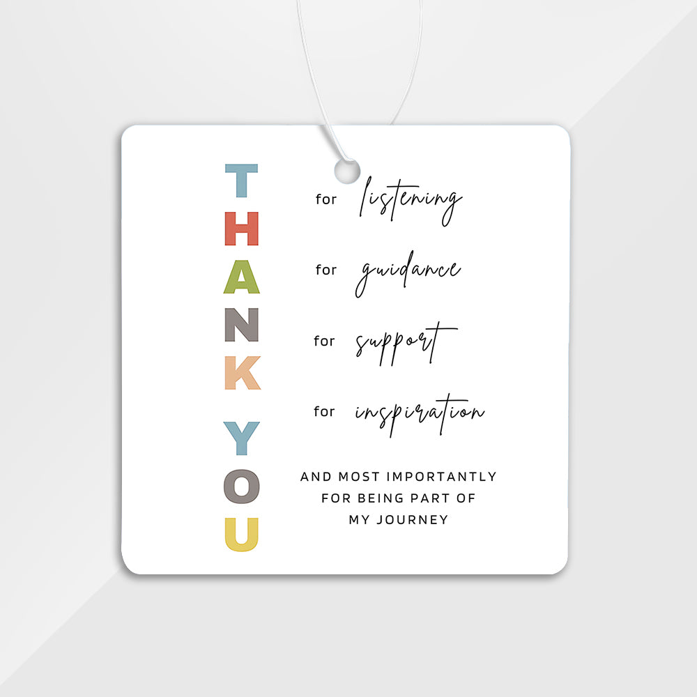 Quadratischer Kartonanhänger