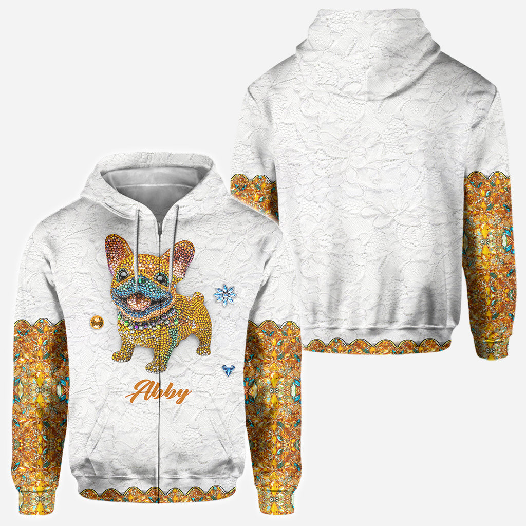 Niedlicher Hund – Personalisiertes T-Shirt mit Hundemotiv