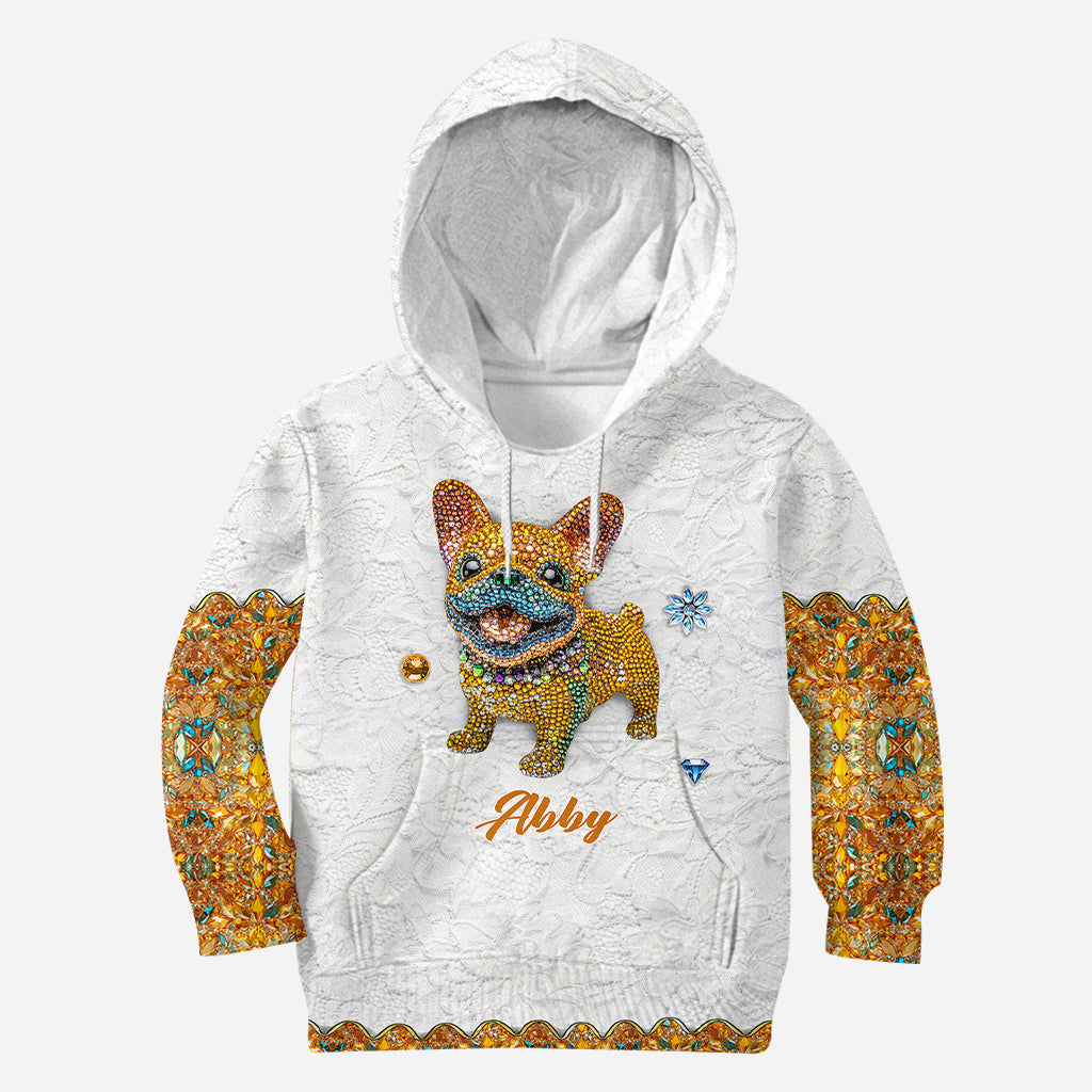 Niedlicher Hund – Personalisiertes T-Shirt mit Hundemotiv