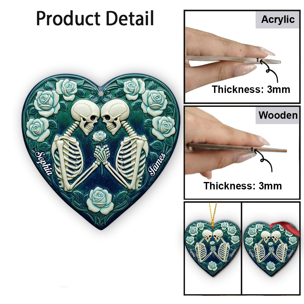 Skeleton Couple, Till Death Do Us Part - Personalized Couple Ornament