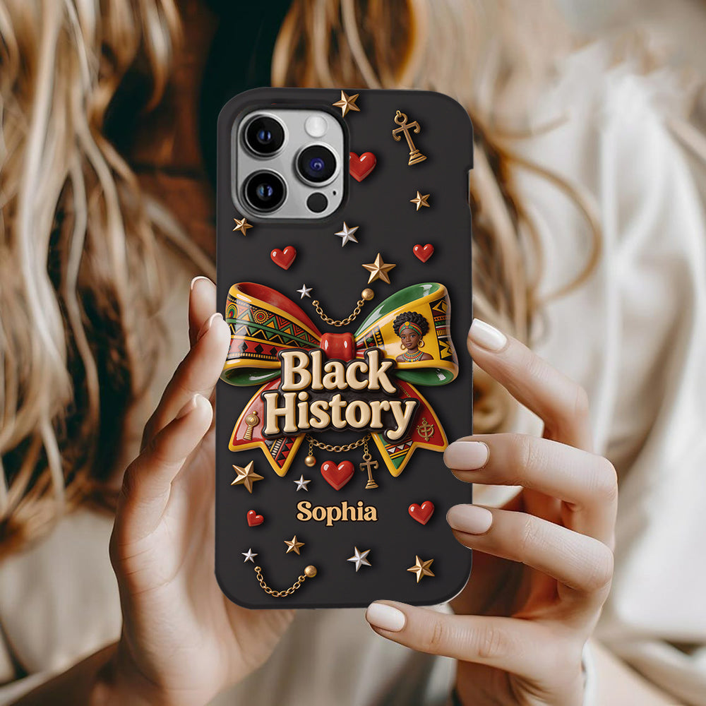 Monat der Schwarzen Geschichte – Personalisierte Handyhülle mit Vollbild-Print im Stil der Afroamerikaner