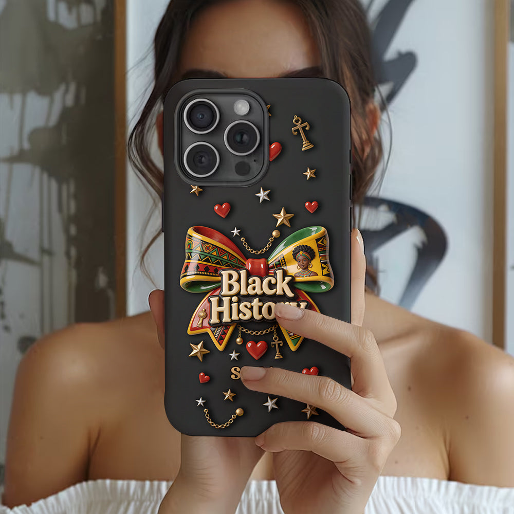Monat der Schwarzen Geschichte – Personalisierte Handyhülle mit Vollbild-Print im Stil der Afroamerikaner