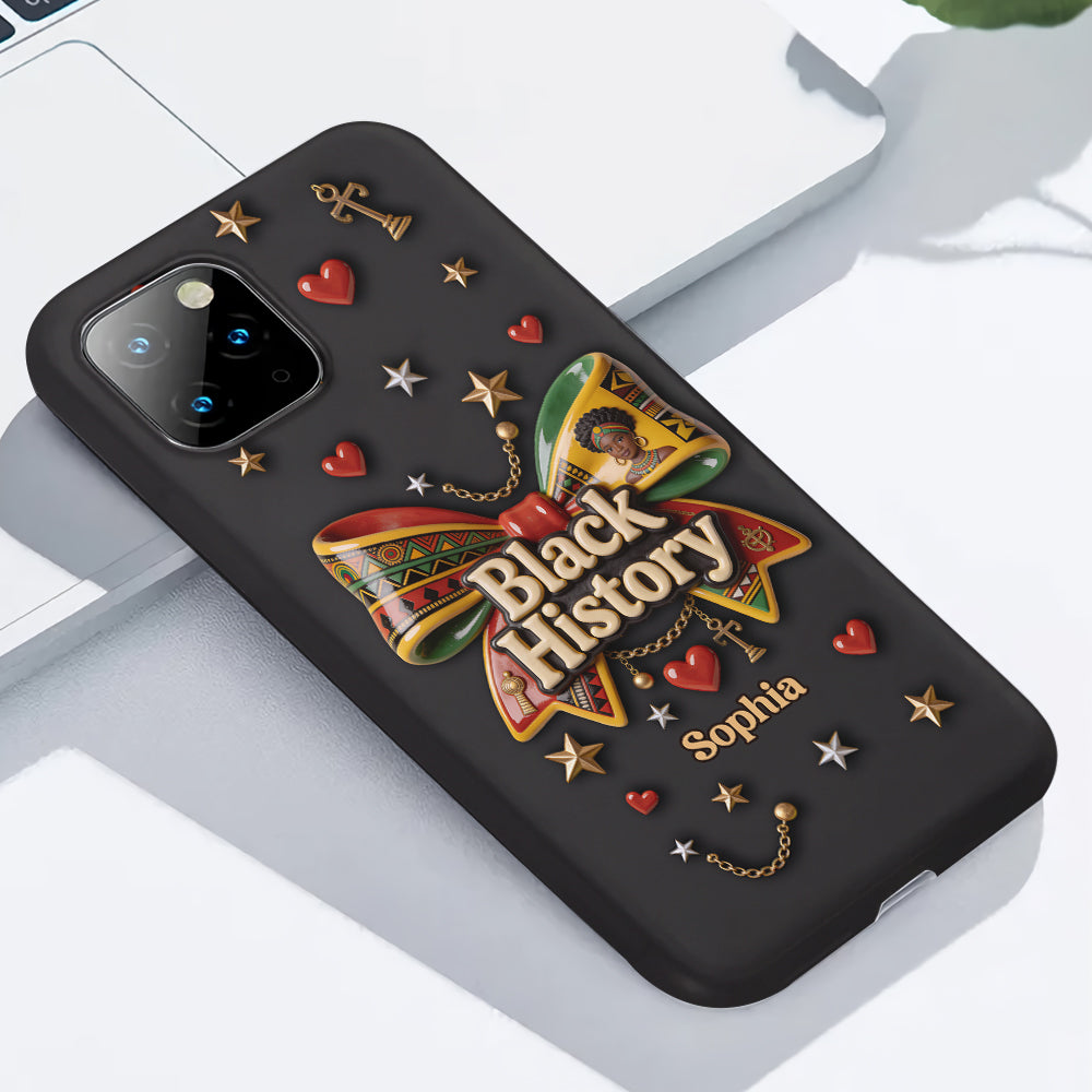 Monat der Schwarzen Geschichte – Personalisierte Handyhülle mit Vollbild-Print im Stil der Afroamerikaner