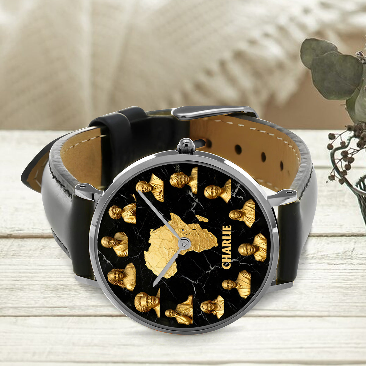 Celebrate Black History Month - Personalized African American Hand Watch