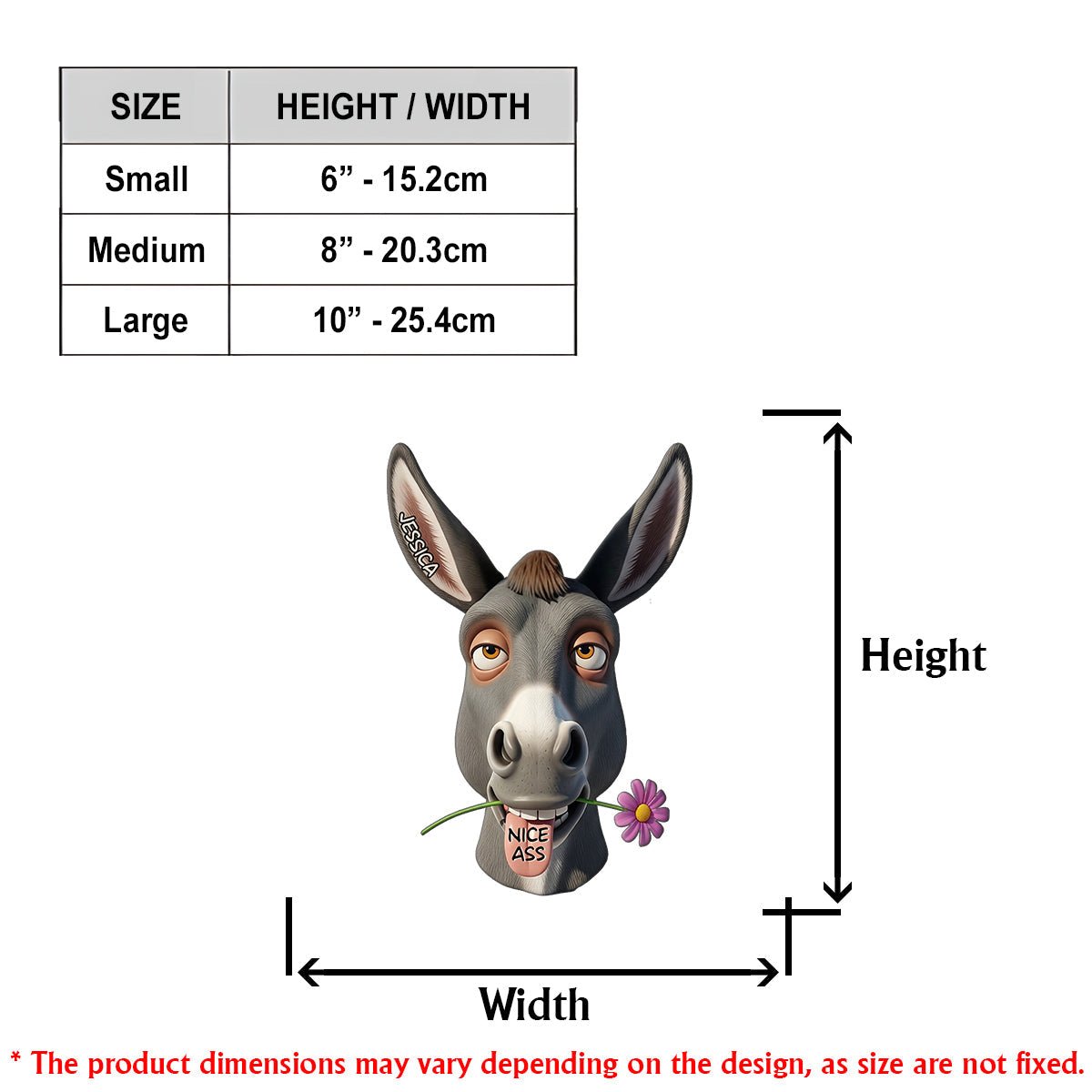 Funny Bathroom Decor - Nice As* - Personalized Donkey Toilet Paper Holder Rack