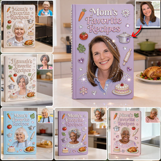Idée Cadeau Maman, Recettes de Cuisine Maman - Journal en Cuir Personnalisé