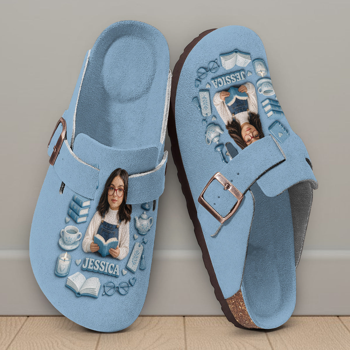 Just A Girl Who Loves Books - Personalized Book Clogs With Arch Support