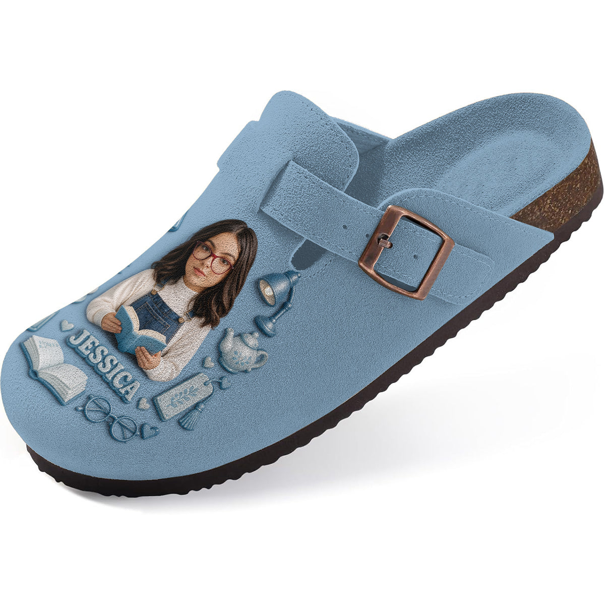 Just A Girl Who Loves Books - Personalized Book Clogs With Arch Support