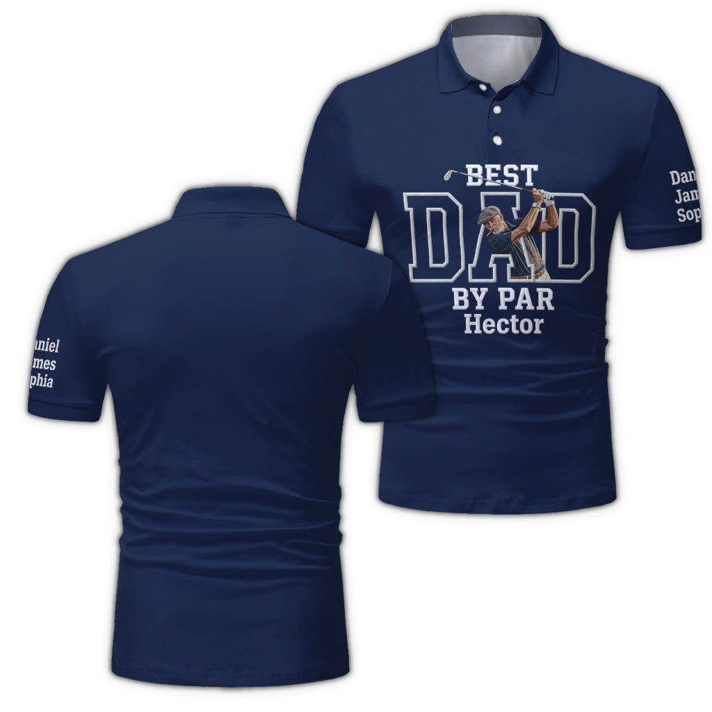 Bester Papa - Personalisierte Herren Polo-Shirt