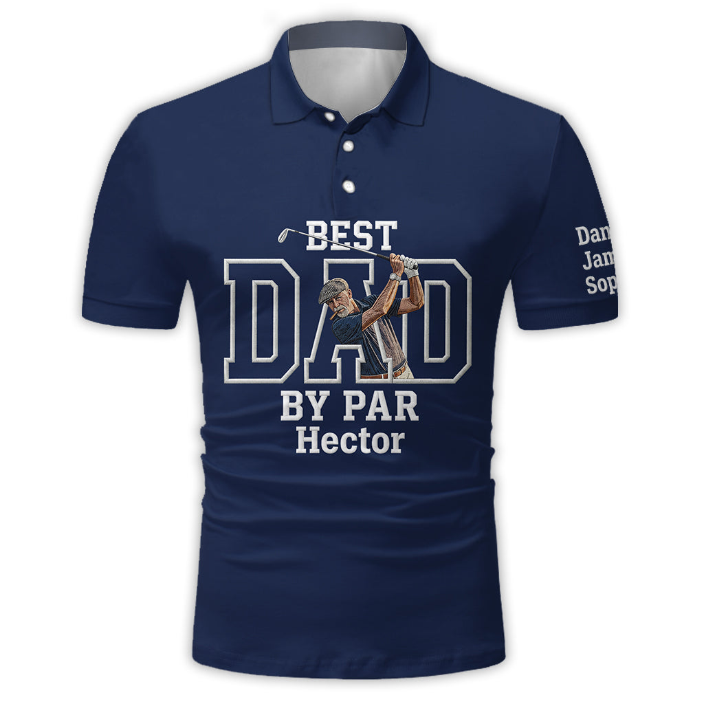 Bester Papa - Personalisierte Herren Polo-Shirt