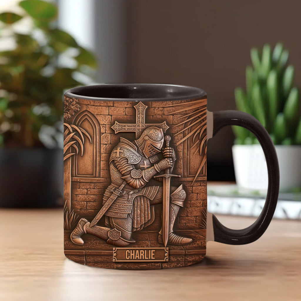 Knight Of God - Personalized Christian Accent Mug