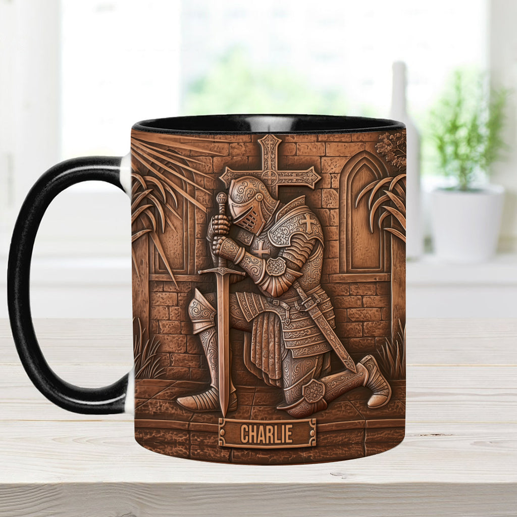 Knight Of God - Personalized Christian Accent Mug