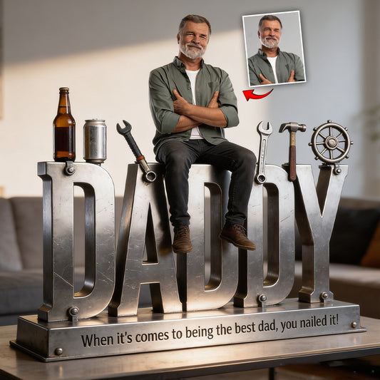 Vater Geschenkidee, Ehemann Geschenk - Personalisierte Vater Acrylplakette