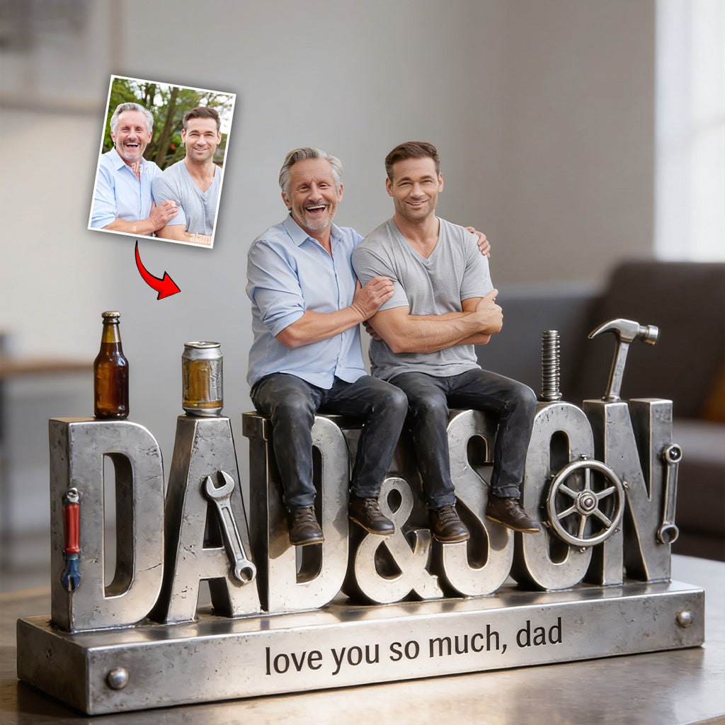 Vater Geschenkidee, Ehemann Geschenk - Personalisierte Vater Acrylplakette