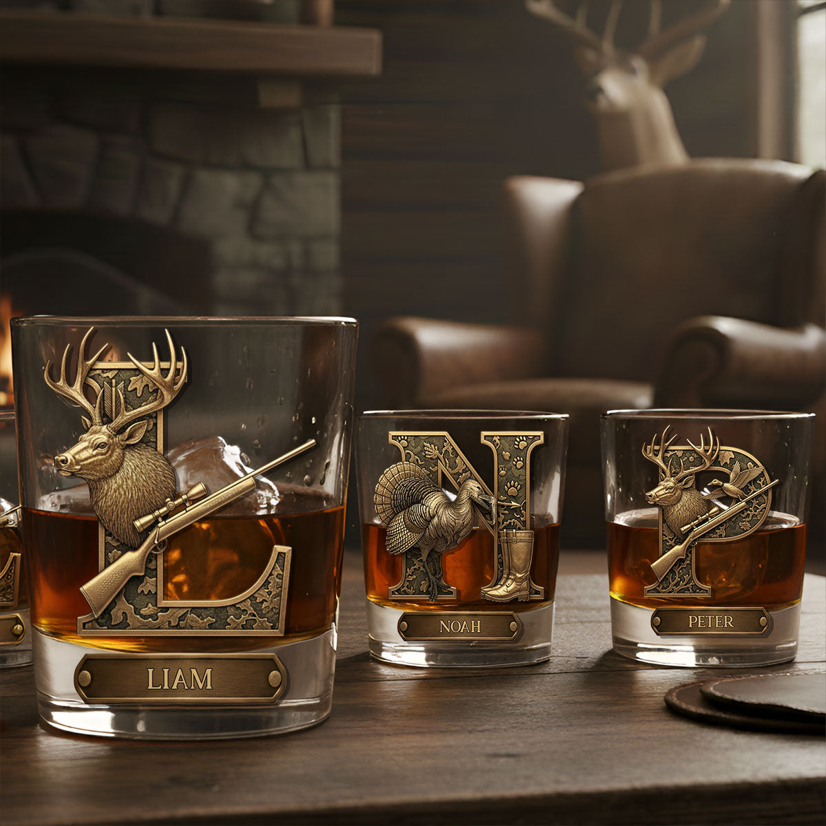 Love Hunting - Personalized Hunting Shot Glasses Set