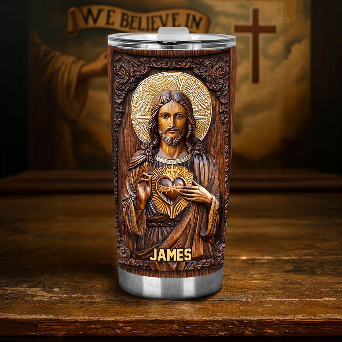 Sacré-Cœur de Jésus - Gobelet chrétien personnalisé