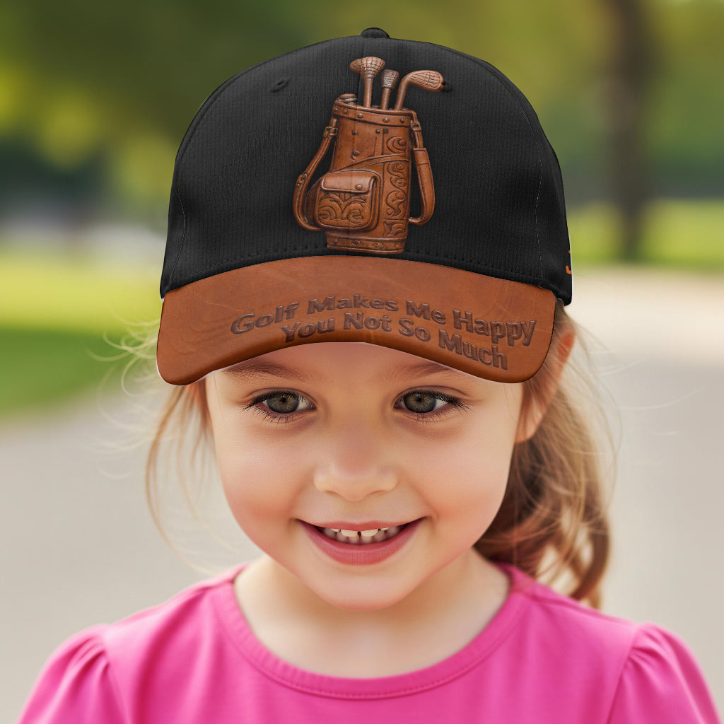 Golf Makes Me Happy - Personalized Golf Classic Cap