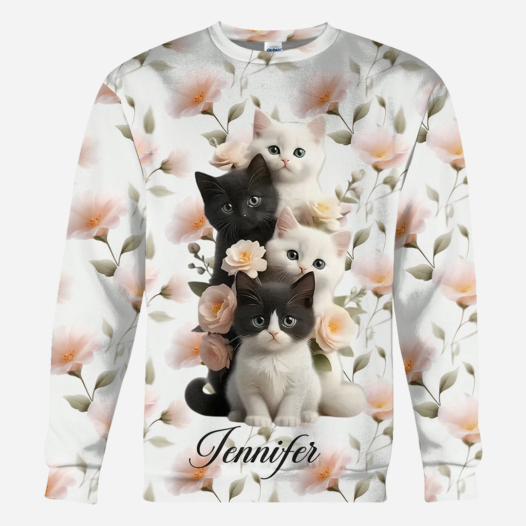 Cute Kittens - Personalized Cat All Over Shirt