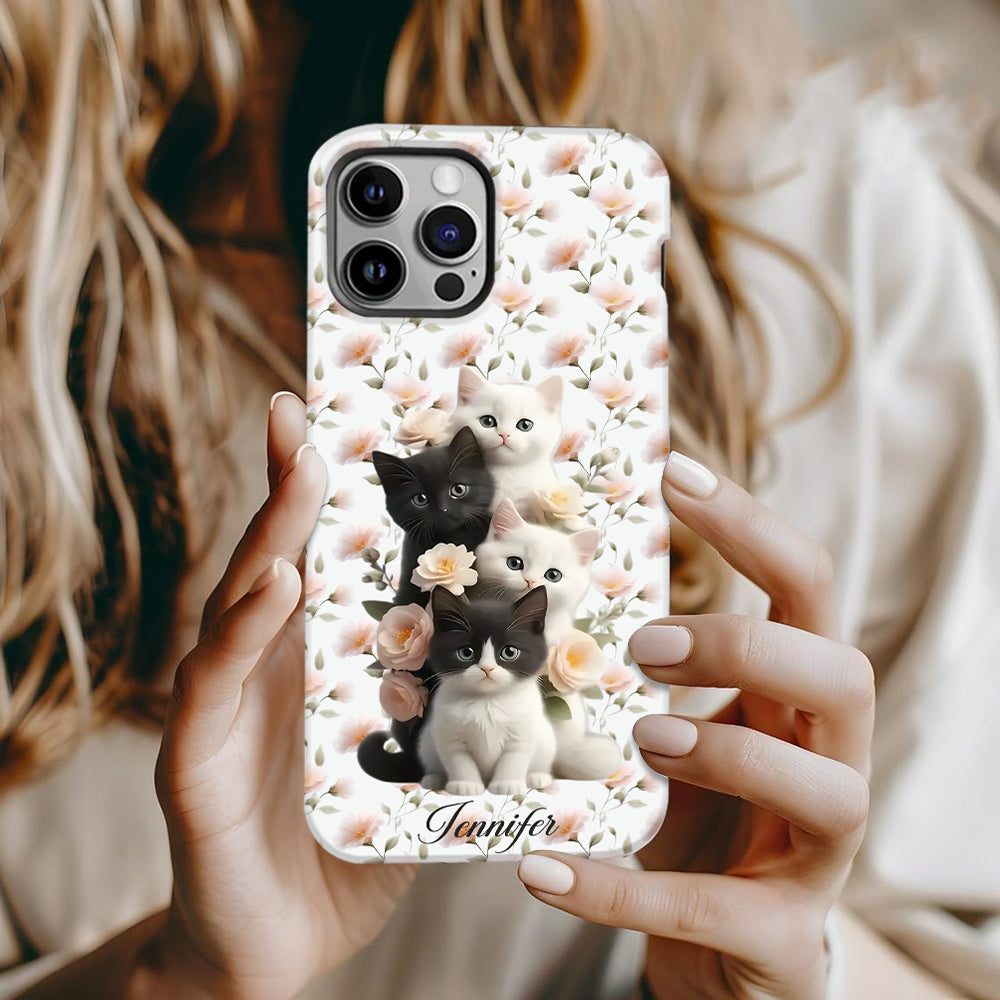 Cute Kittens - Personalized Cat Full Print Phone Case