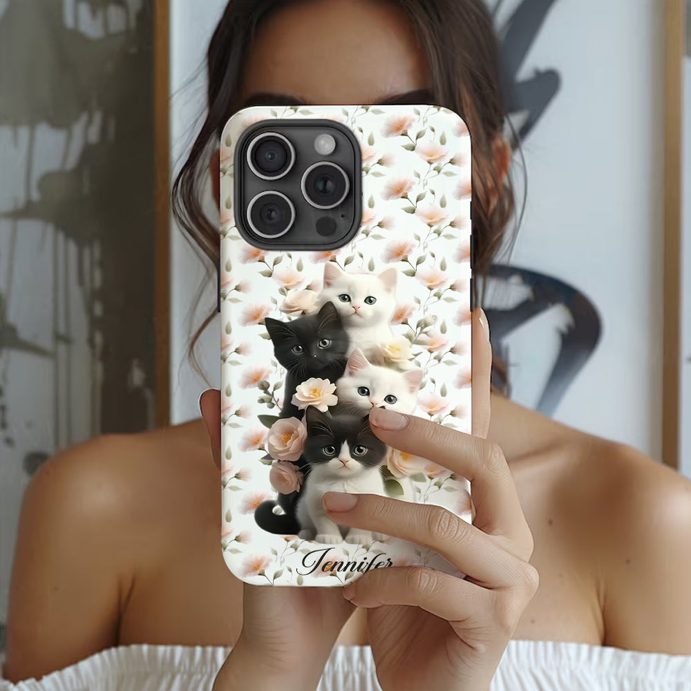 Cute Kittens - Personalized Cat Full Print Phone Case