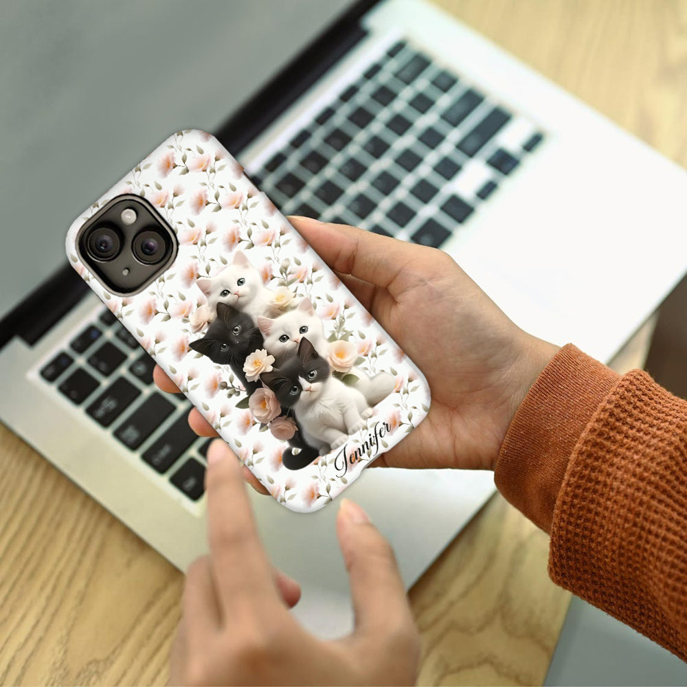 Cute Kittens - Personalized Cat Full Print Phone Case