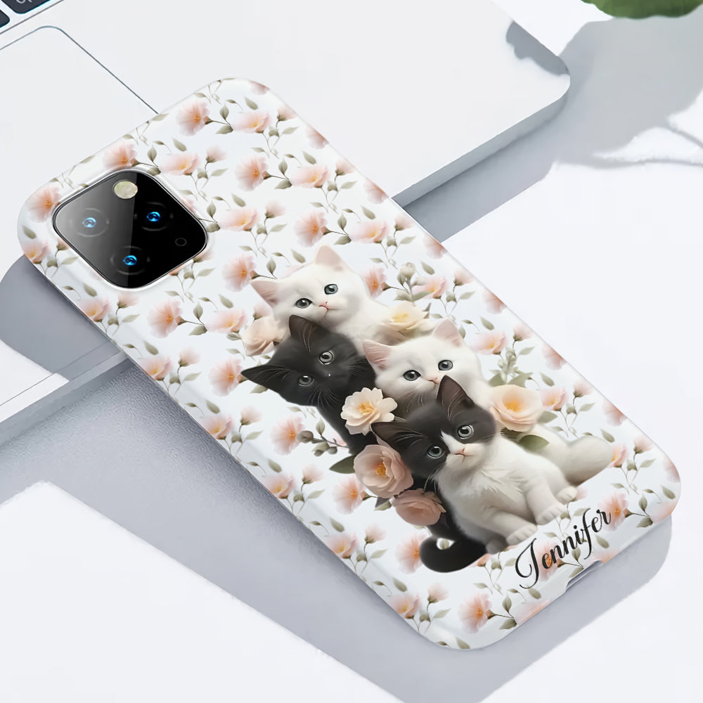 Cute Kittens - Personalized Cat Full Print Phone Case