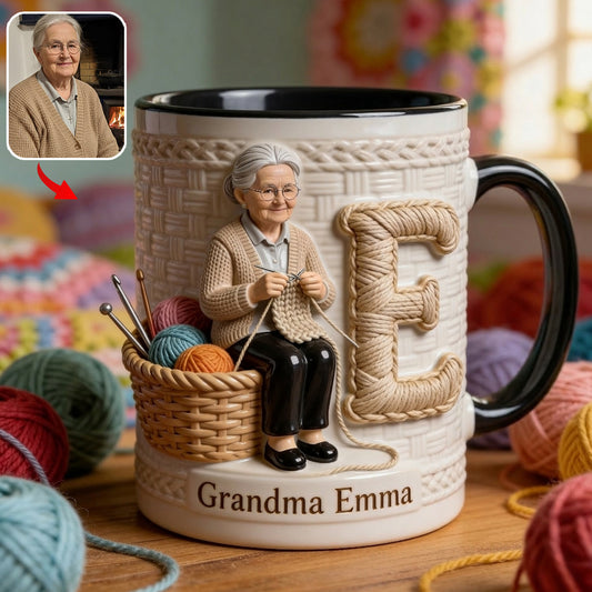 Custom Any Photo, Love Crocheting - Personalized Crocheting Accent Mug