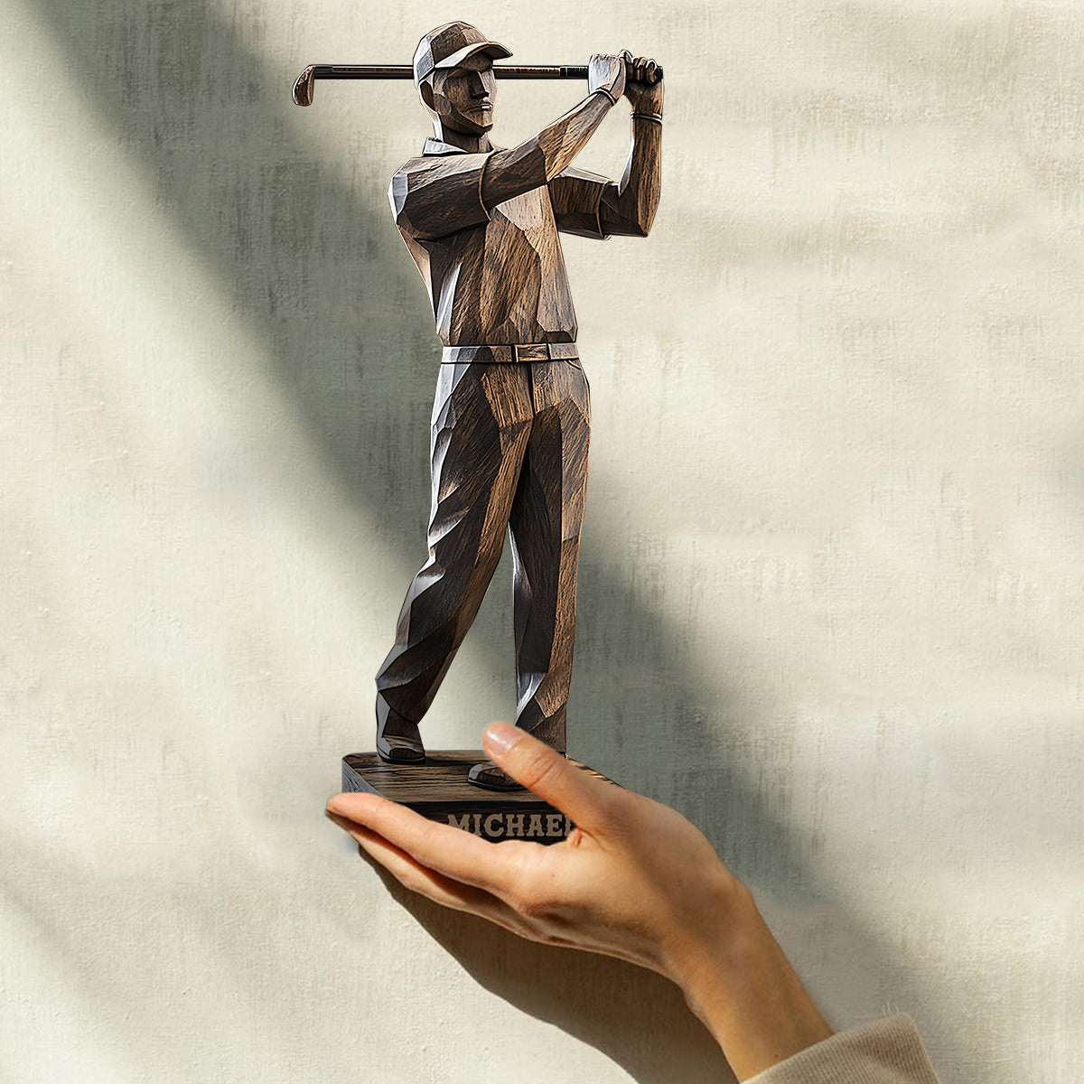 Best Golfer By Par - Personalized Golf Custom Shaped Wood Plaque