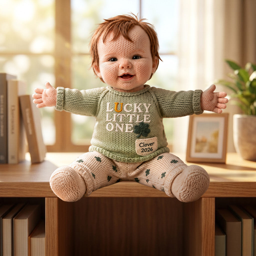 Custom From Any Photo - Personalized Kid Posable Plush Doll