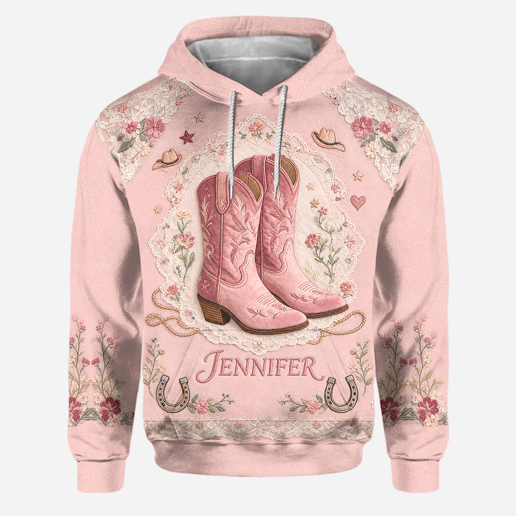 Cute Cowgirls - Personalized Cowgirl Hoodie and Leggings