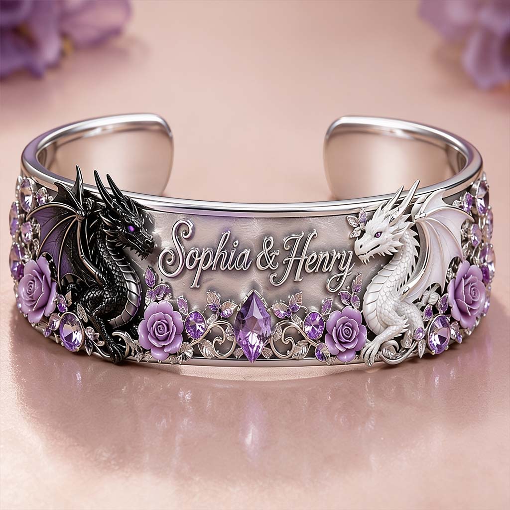 Vous & Moi, Nous Avons Ça - Bracelet Personnalisé en Forme de Dragon