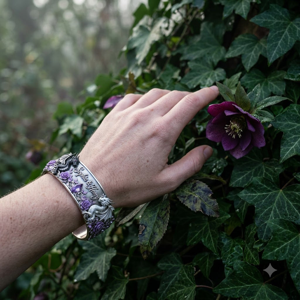 Vous & Moi, Nous Avons Ça - Bracelet Personnalisé en Forme de Dragon
